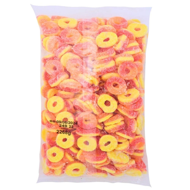 Kervan Peach Rings Gummy Candy-5 lbs-Bulk Candy-Gummy Candy-Gummies-Peach Rings