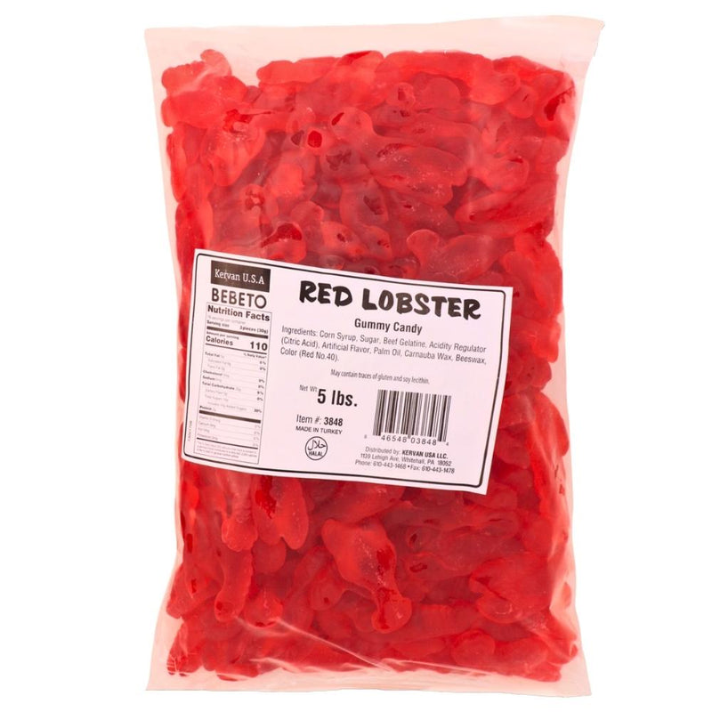 Kervan Red Lobster Gummy Candy Nutrition Facts Ingredients