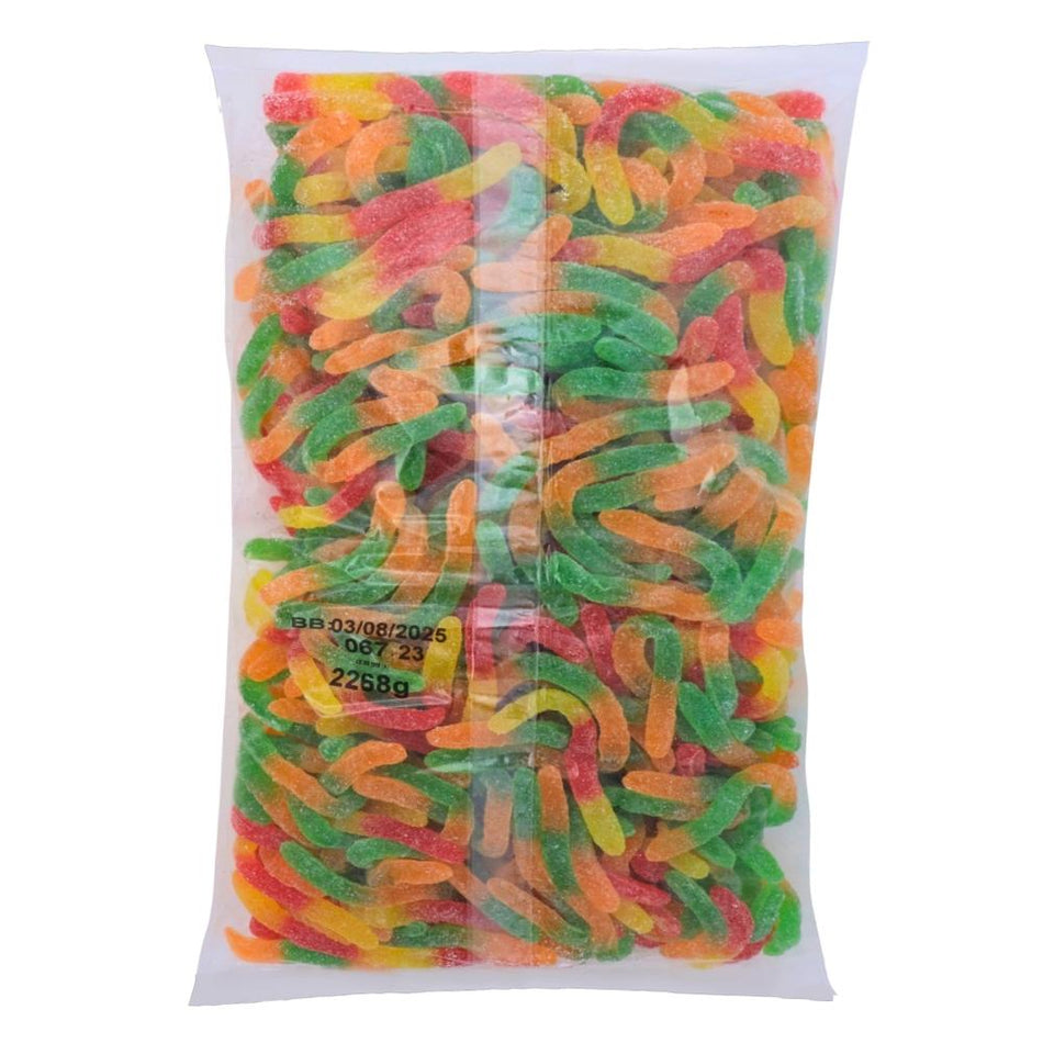Kervan Sour Worms Gummy Candy-5 lbs-Bulk Candy-Gummy Candy-Gummies-Sour Candy-Gummy Worms