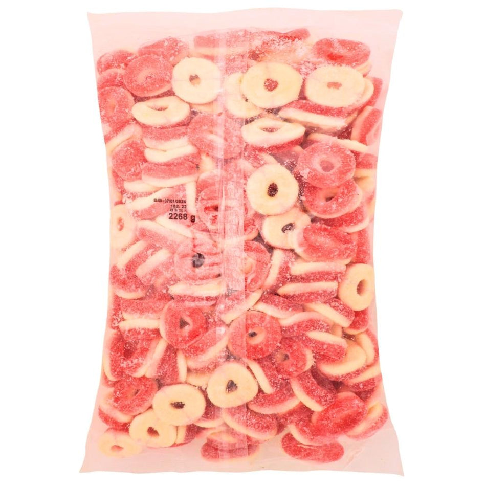 Kervan Strawberry Rings - 5lbs-Bulk Candy-Gummies-Strawberry Candy-Candy ring