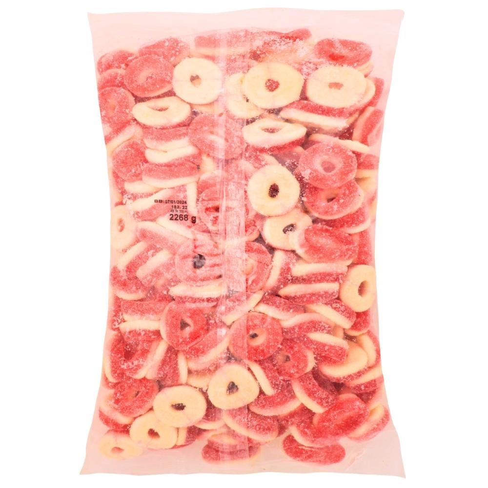 Kervan Strawberry Rings - 5lbs-Bulk Candy-Gummies-Strawberry Candy-Candy ring