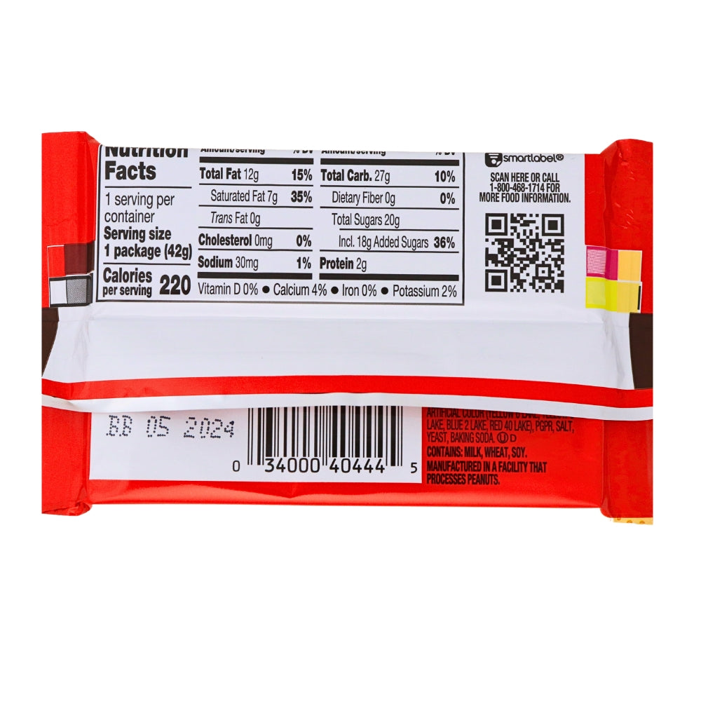 Kit Kat Churro - 1.5oz Nutrition Facts Ingredients-Kit Kat-Kit Kat Flavors-Milk chocolate