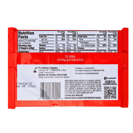 Kit Kat Churro King Size Nutrition Facts Ingredients -Kit Kat - Chocolate Bar - Churros Con Chocolate