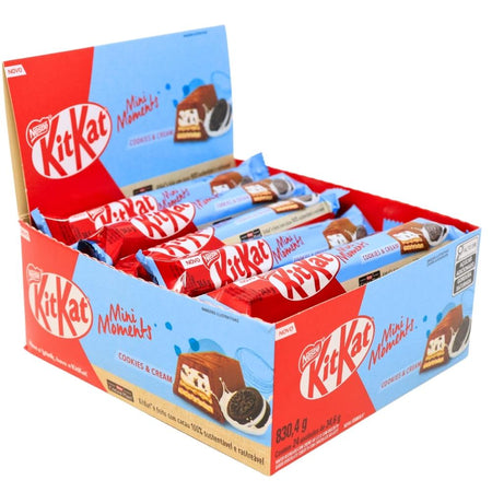 KitKat Mini Moments: Cookies and Cream (Brazil) - 39.6g  -Kit Kat - Brazilian Candy  - Cookies and Cream - Chocolate Bar