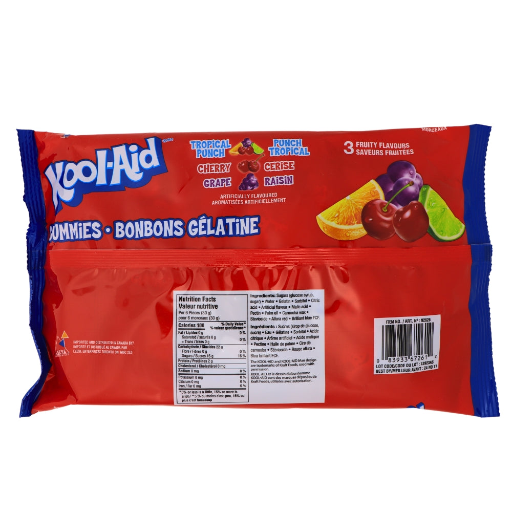 Kool-Aid Gummies 40ct - 200g Nutrition Facts Ingredients-Gummies-Kool Aid-Bulk Candy-Kool Aid flavors