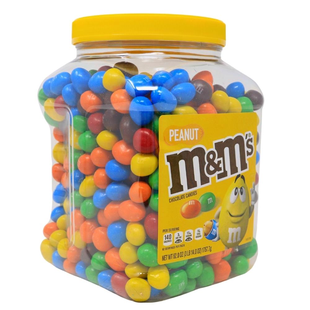 M&M's Chocolate Candy, Peanut Butter, 55 oz Jar