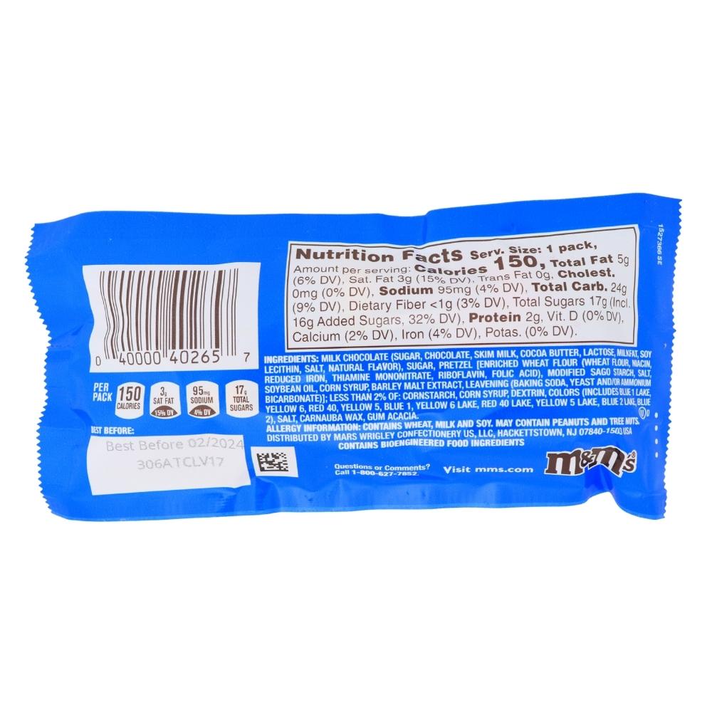 M&M's - Pretzel Chocolate Candy - Take Home Size