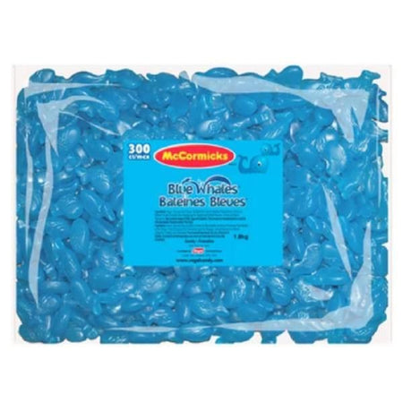 McCormick's Blue Whales Candy - 1.8 kg Nutrition Facts Ingredients, blue candy, blue gummy, mccormicks candy, whale gummies