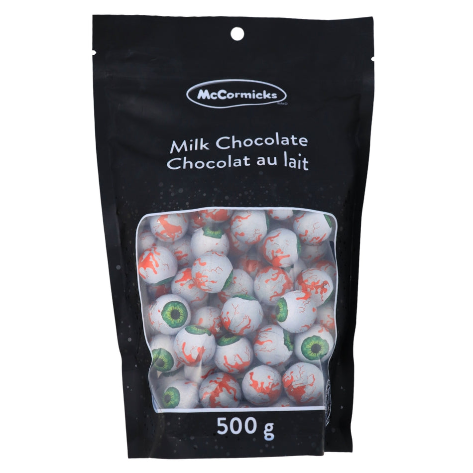 McCormicks Milk Chocolate Eyeballs - 500g-Milk Chocolate-Halloween Candy-Candy Eyeballs