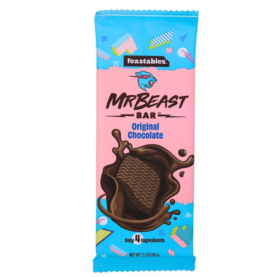 Mr Beast Original Chocolate - 60g -Mr Beast Chocolate  - Feastables - Mr Beast Feastables 