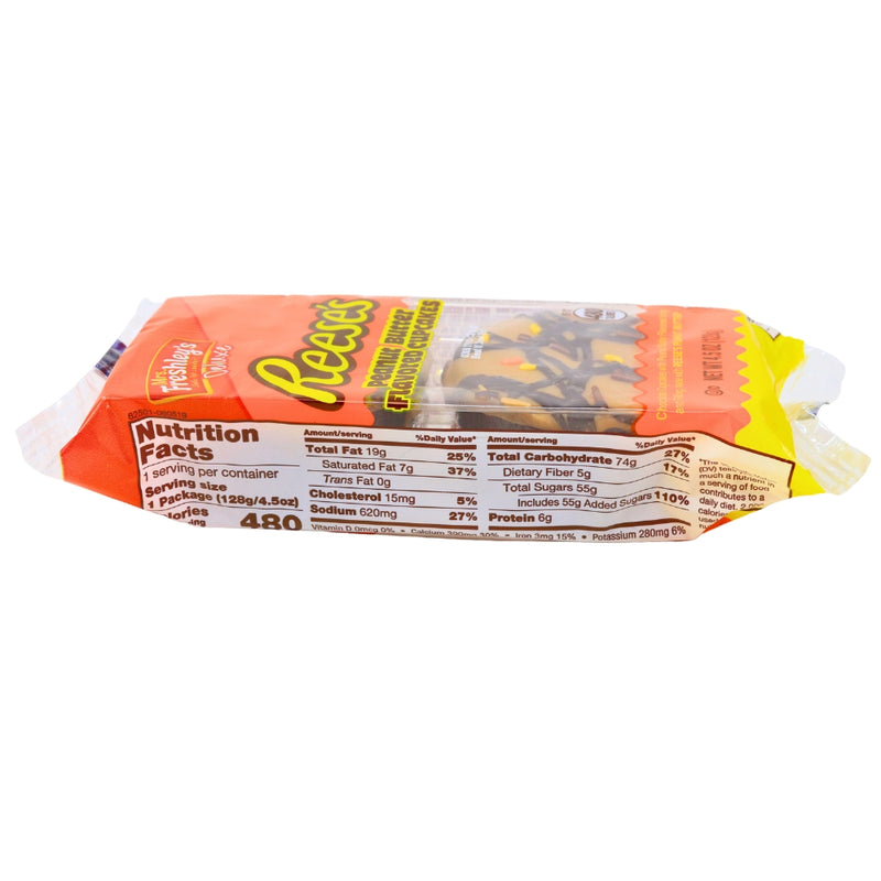 Mrs Freshley Reese's Peanut Butter Cup Cakes - 4.5oz Nutrition Facts Ingredients-Reese’s-reese's cake-mrs freshley's