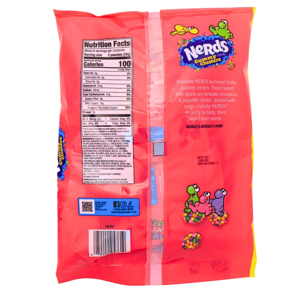 Nerds Halloween Candy Mixed Bag, Gummy Clusters, Original and Big Chewy  125ct
