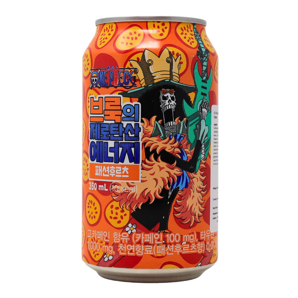 One Piece Energy Drink Passionfruit Zero Sugar - 330mL (Korea)-Sugar Free Drinks-Korean Drinks-Best Energy Drink