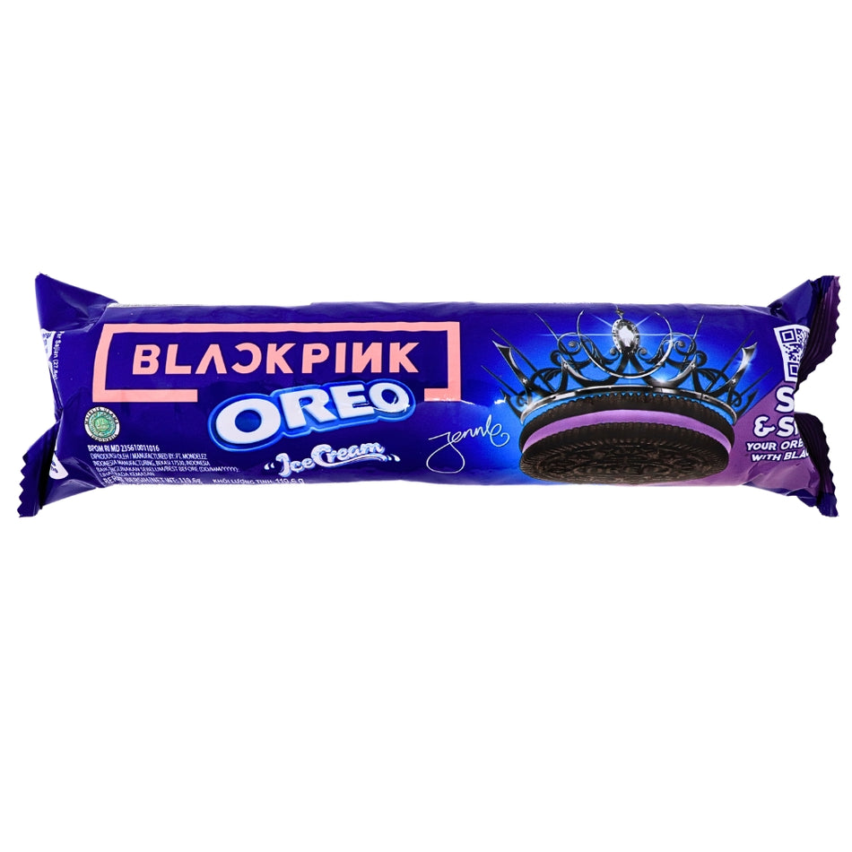 Oreo Blackpink Blueberry Ice Cream - 123g -Blackpink Oreo - Blueberry Ice Cream - Blackpink Oreo Cookies