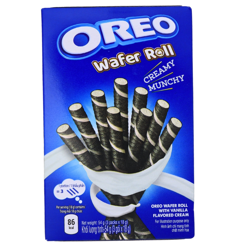 Oreo Wafer Roll Vanilla - 54g (Vietnam)-Oreos-Vanilla Oreos-Oreo Wafers