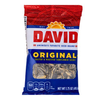 DAVID Original Sunflower Seeds - 1.75 oz., DAVID Original Sunflower Seeds, Timeless classic snack, Heart of a sunflower, Subtle nuttiness and hint of salt, Davids sunflower seeds, davids seeds, original sunflower seeds, sunflower seed