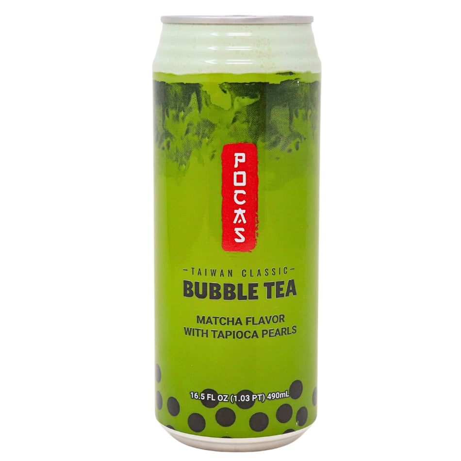 Pocas Bubble Tea with Tapioca Pearls Matcha - 16.5oz-Bubble Tea-How to make Matcha-Tapioca Pearls 