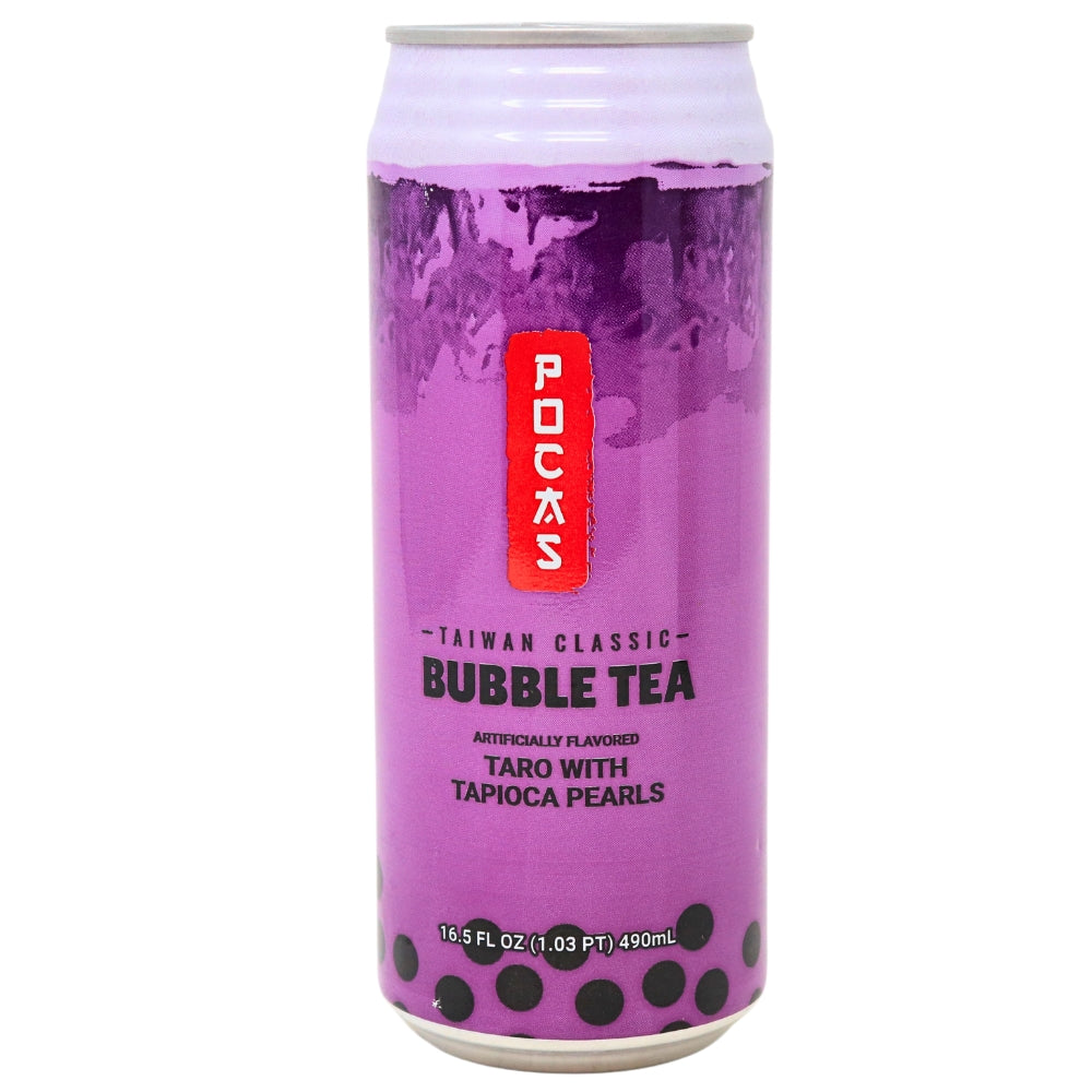 Pocas Bubble Tea with Tapioca Pearls Taro - 16.5oz-Bubble Tea-Tapioca Pearls-Taro Boba