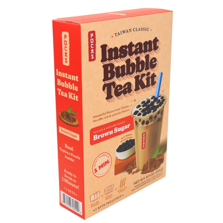 Pocas DIY Bubble Tea Kit Brown Sugar 3 Pack -  9oz-Bubble Tea-Bubble tea near me-Brown Sugar Boba