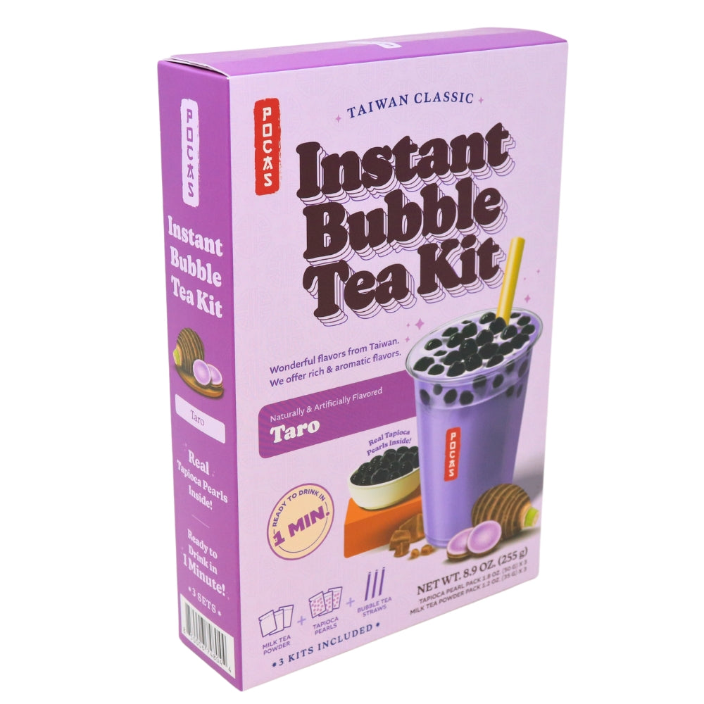 Pocas DIY Bubble Tea Kit Taro 3 Pack 9oz