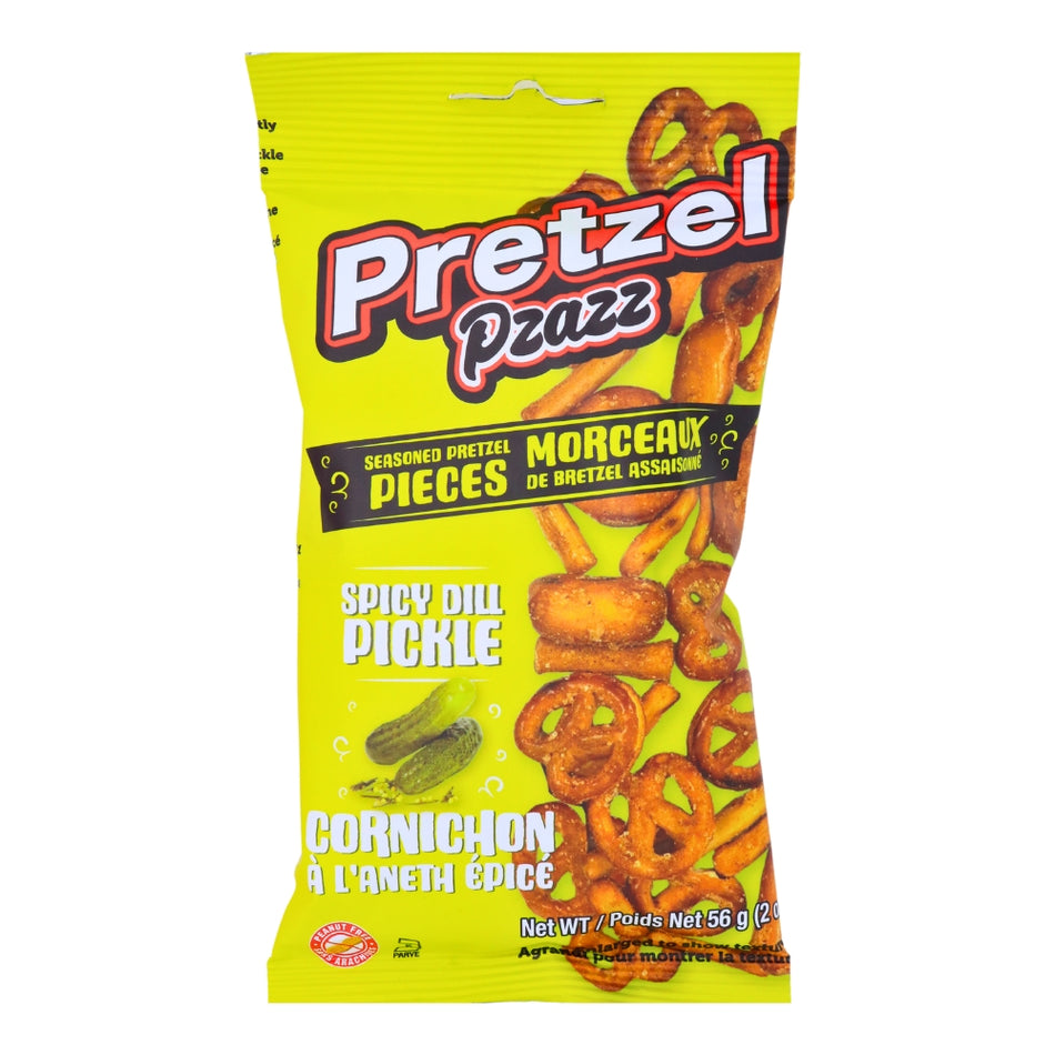 Pretzel Pzazz Dill Pickle - 56g -Pretzel - Chips Pretzels - Dill Pickle Chips