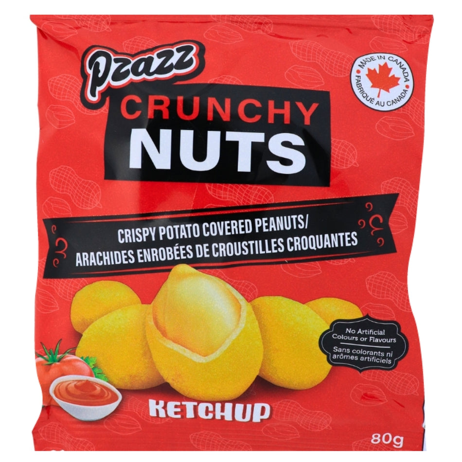 Pzazz Crunchy Nuts Ketchup - 80g-Canadian Food-Ketchup Chips