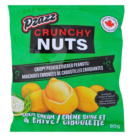 Pzazz Crunchy Nuts Sour Cream - 80g