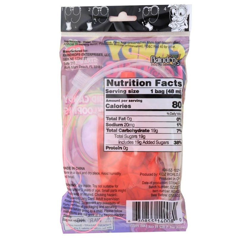 Raindrop Candy Looping Glow in the Dark - 1.62oz Nutrition Facts Ingredients