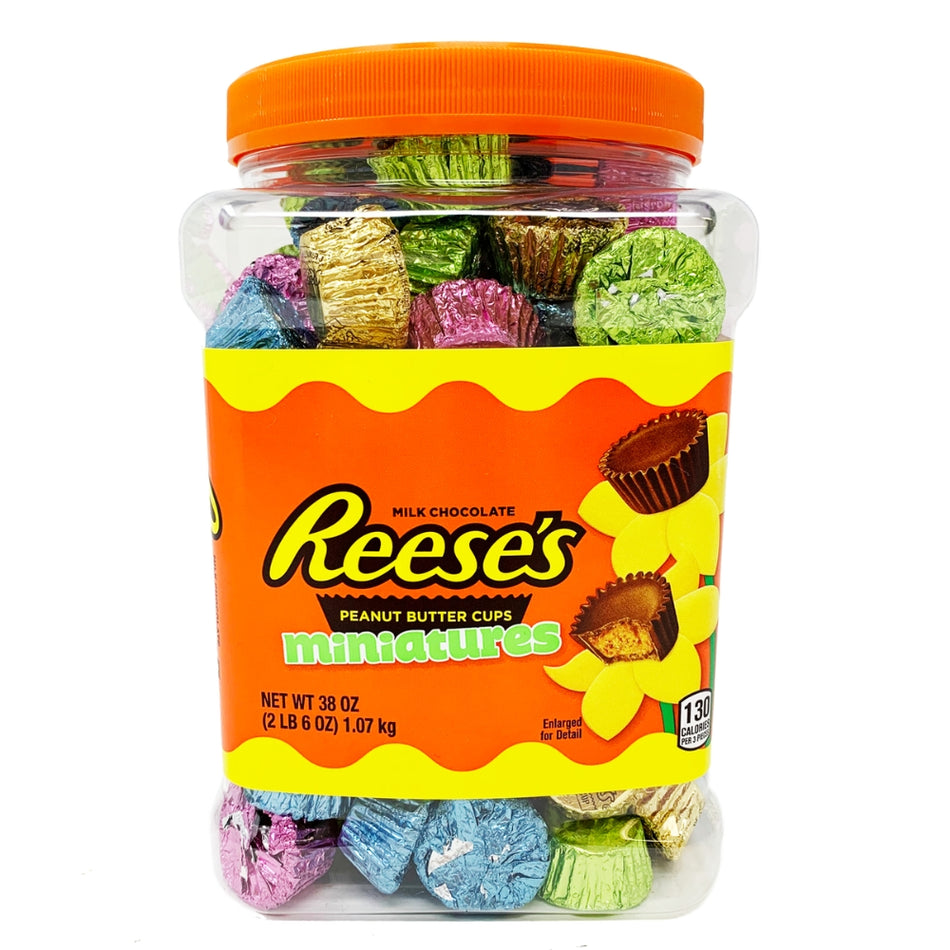 Easter Reese's Spring Miniatures Peanut Butter Cups Pantry Size-38 oz.