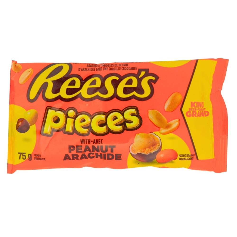 Reese's Pieces Peanut Candy King Size - 75 g, Reese's Pieces Peanut Candy King Size, King of Peanut Bliss, Crunchy Candy Shells, Creamy Peanut Butter, Jewels of Happiness, King-Size Pouch, Nutty Delight, Road Trip Snacking, Whimsical Burst of Flavor, Peanut Party, reeses peanut butter cups, reeses chocolate, reeses cups, reeses peanut cups
