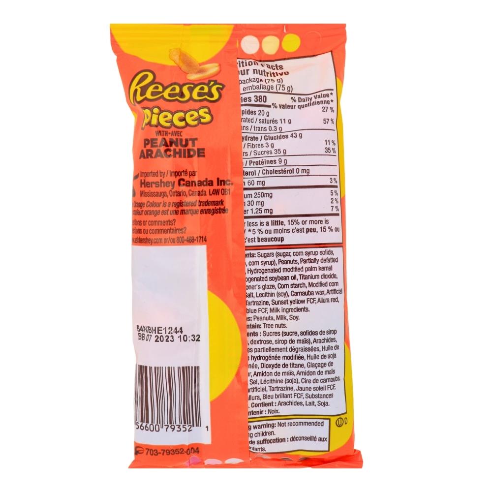 Reese's Pieces Peanut Candy King Size - 75 g Nutrition Facts Ingredients, Reese's Pieces Peanut Candy King Size, King of Peanut Bliss, Crunchy Candy Shells, Creamy Peanut Butter, Jewels of Happiness, King-Size Pouch, Nutty Delight, Road Trip Snacking, Whimsical Burst of Flavor, Peanut Party, reeses peanut butter cups, reeses chocolate, reeses cups, reeses peanut cups