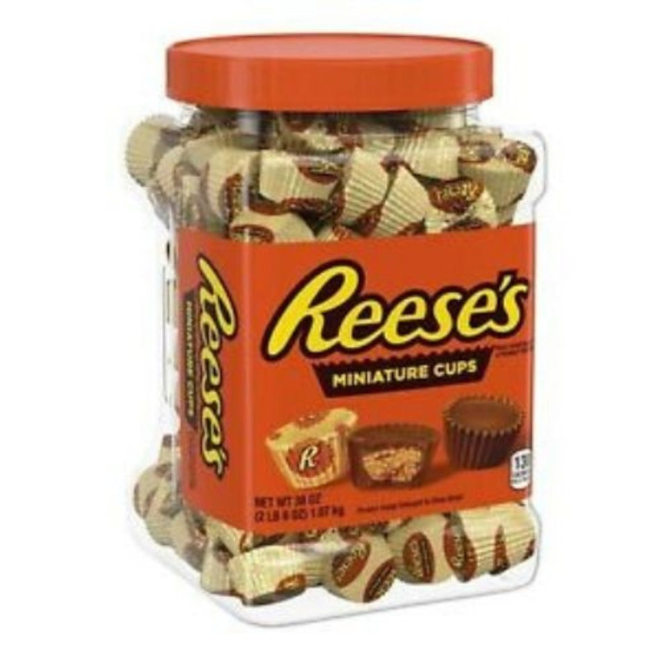 Reese's Miniatures Peanut Butter Cups Pantry Size-38 oz, Reese's Miniatures Pantry Size, Mini Peanut Butter Cups, Milk Chocolate Coating, Bite-Sized Delights, Creamy Peanut Butter, Pantry Snacking, Fun-Sized Treats, Whimsical Flavor, Snacking Emergency, Taste Bud Joy, reeses peanut butter cups, reeses chocolate, reeses cups, reeses peanut cups