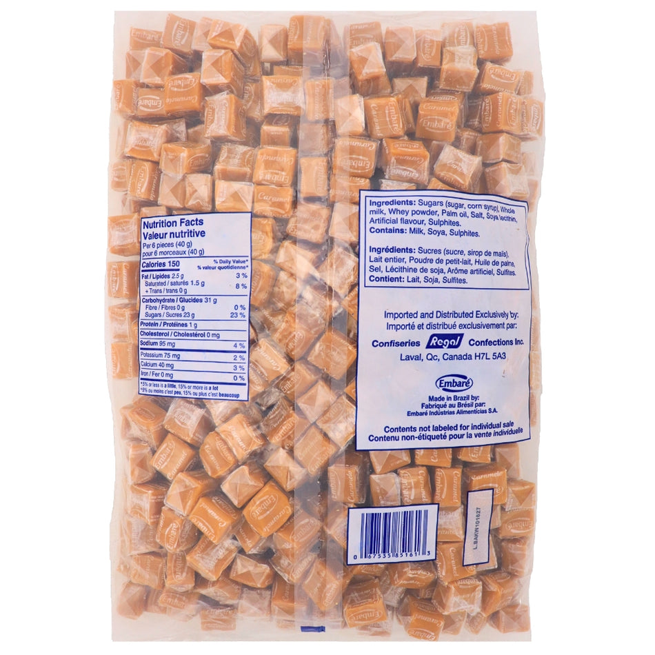 Creamy Caramels - 3kg Nutrition Facts Ingredients-Caramel Creams-Bulk Candy-Caramel Cream