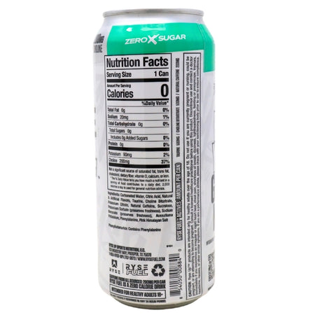 Ryse Energy Drink Baja Burst - 473mL Nutrition Facts Ingredients-Ryse Energy Drink-Best Energy Drink 