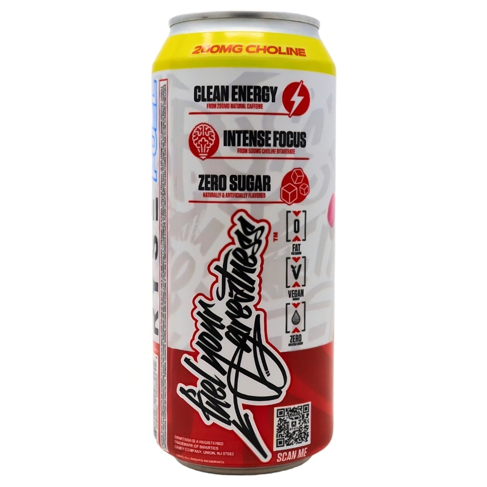 Ryse Energy Drink Smarties - 473mL Nutrition Facts Ingredients-Smarties-Best Energy Drink