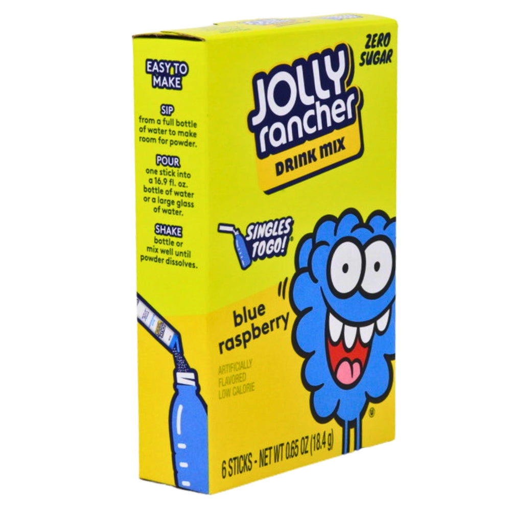 Jolly Rancher Singles To Go Blue Raspberry Drink Mix – Candy Funhouse US