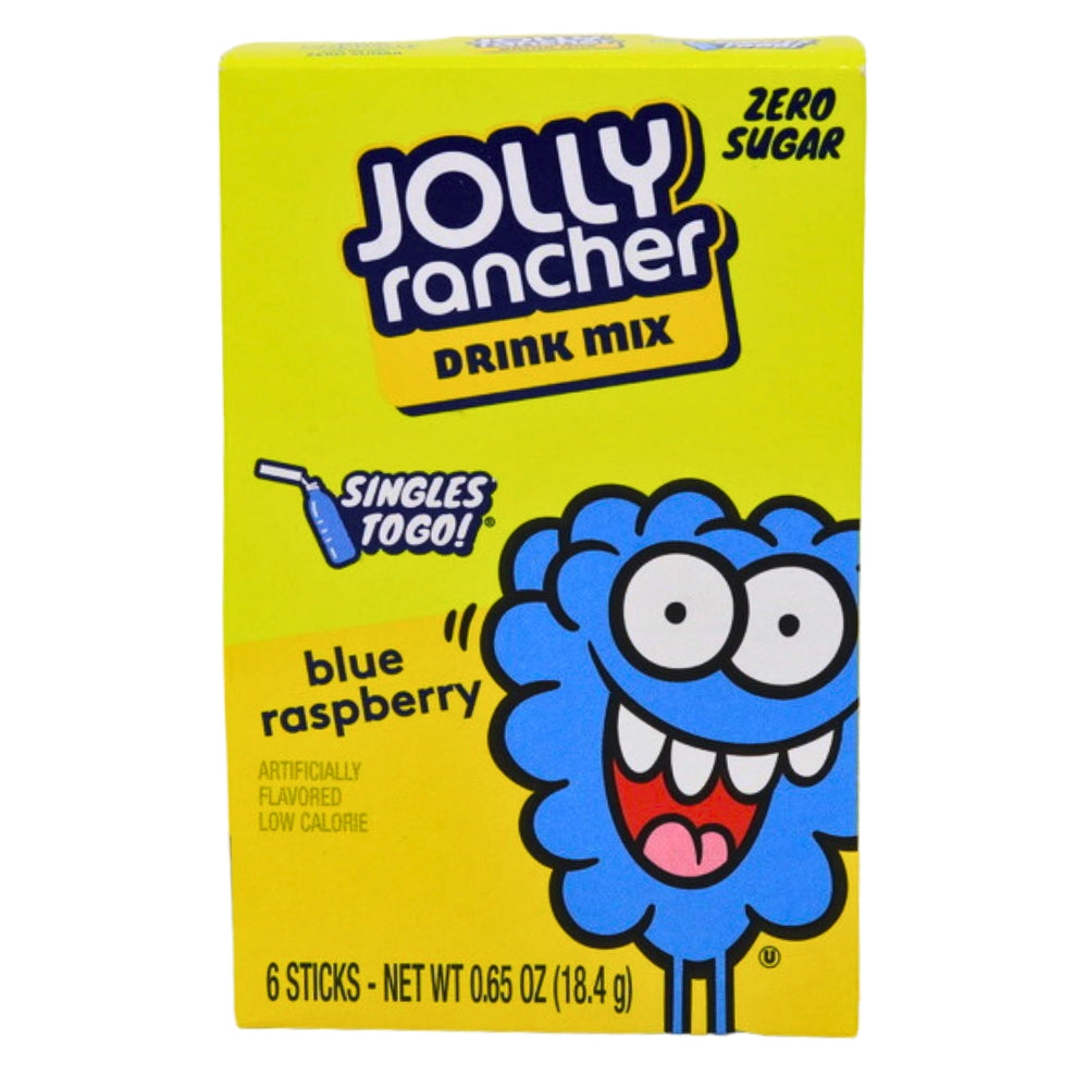 Jolly Rancher Singles To Go Blue Raspberry Drink Mix – Candy Funhouse US
