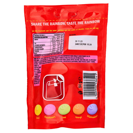 Skittles Fruit Squishy Cloudz - 94g Nutrition Facts Ingredients-Skittles-Skittle Gummies