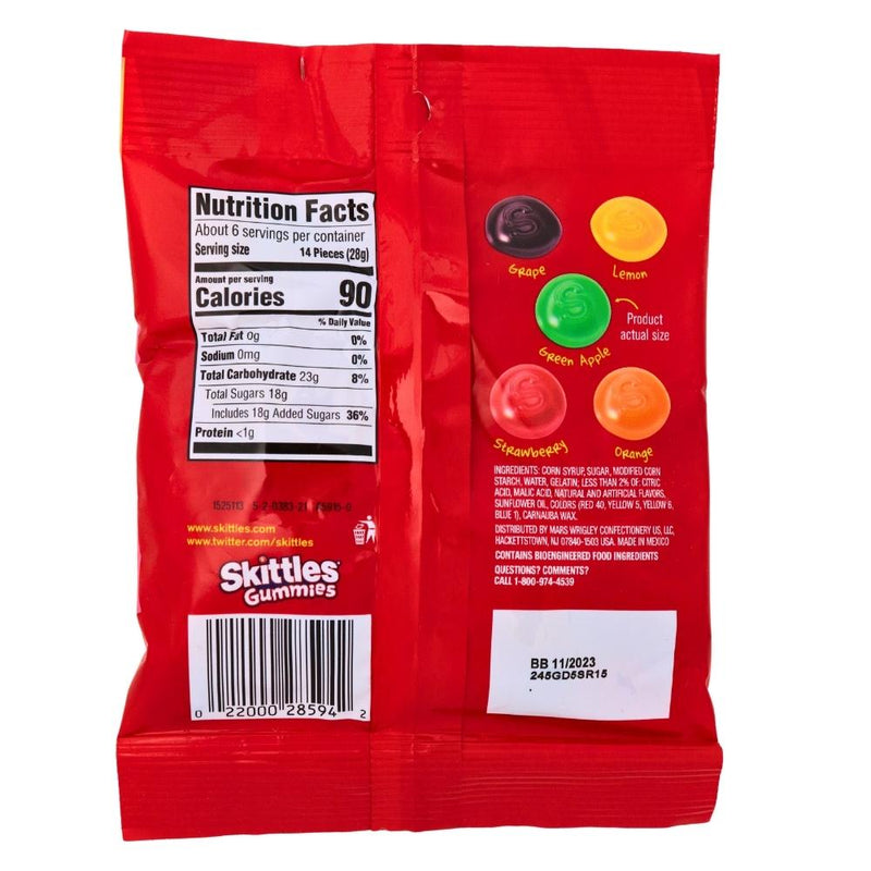 Skittles Gummies Orignal 5.8oz Candy Funhouse