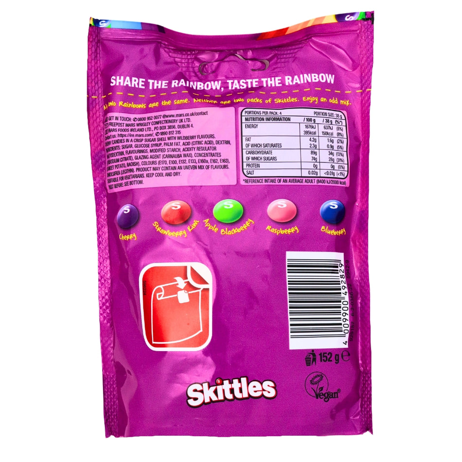 British Candy - Skittles - Wildberry Skittles