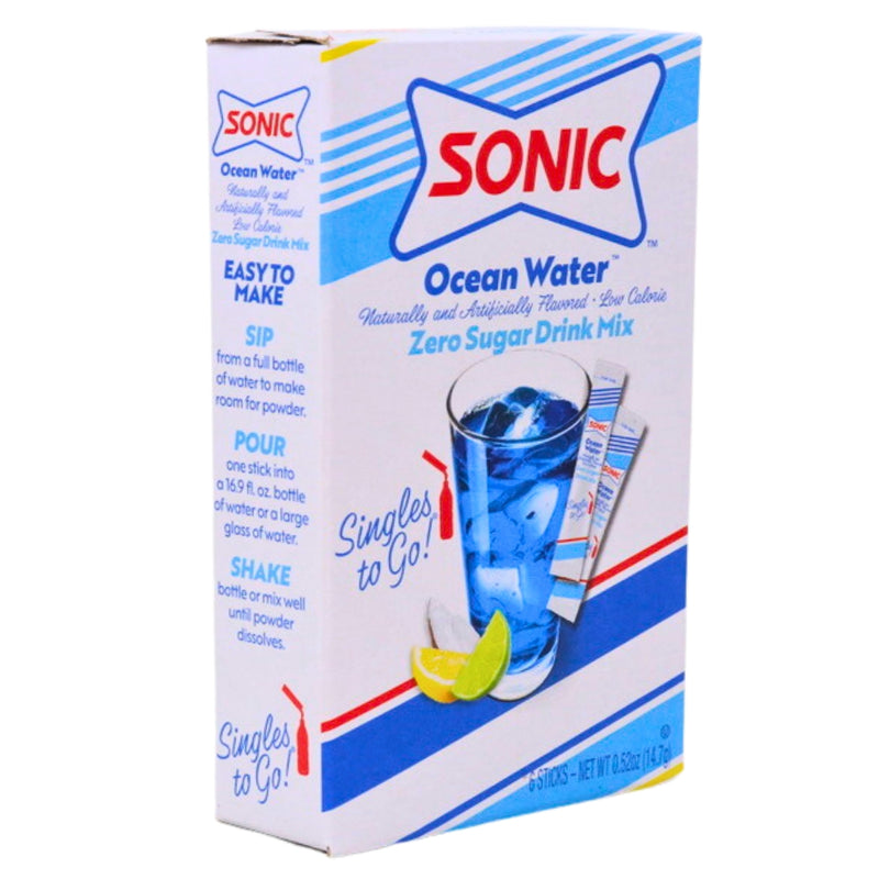 Sonic Ocean Water Zero Sugar Singles To-Go Drink Mix