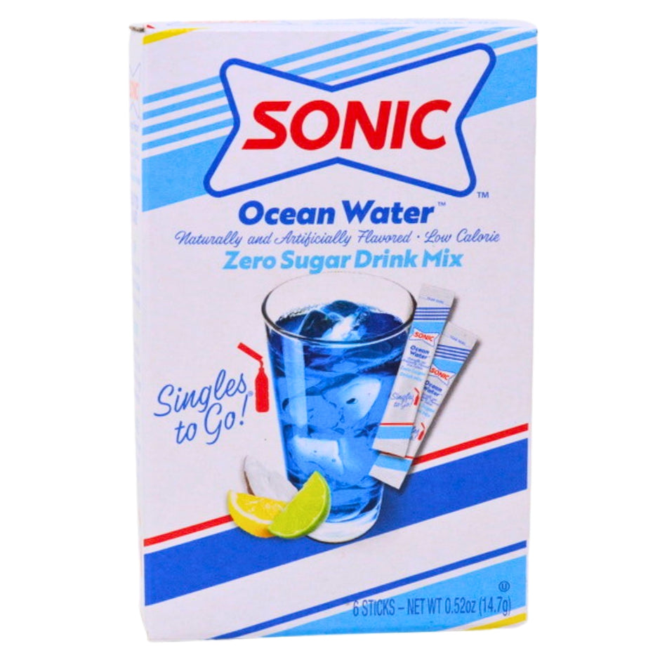 Sonic Ocean Water Zero Sugar Singles To-Go Drink Mix