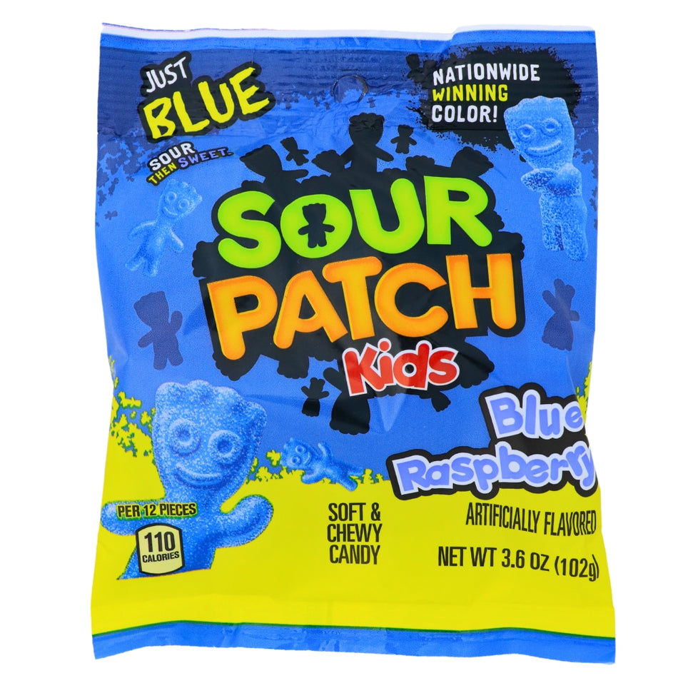 Sour Patch Kids Blue Raspberry Candy - 3.6oz