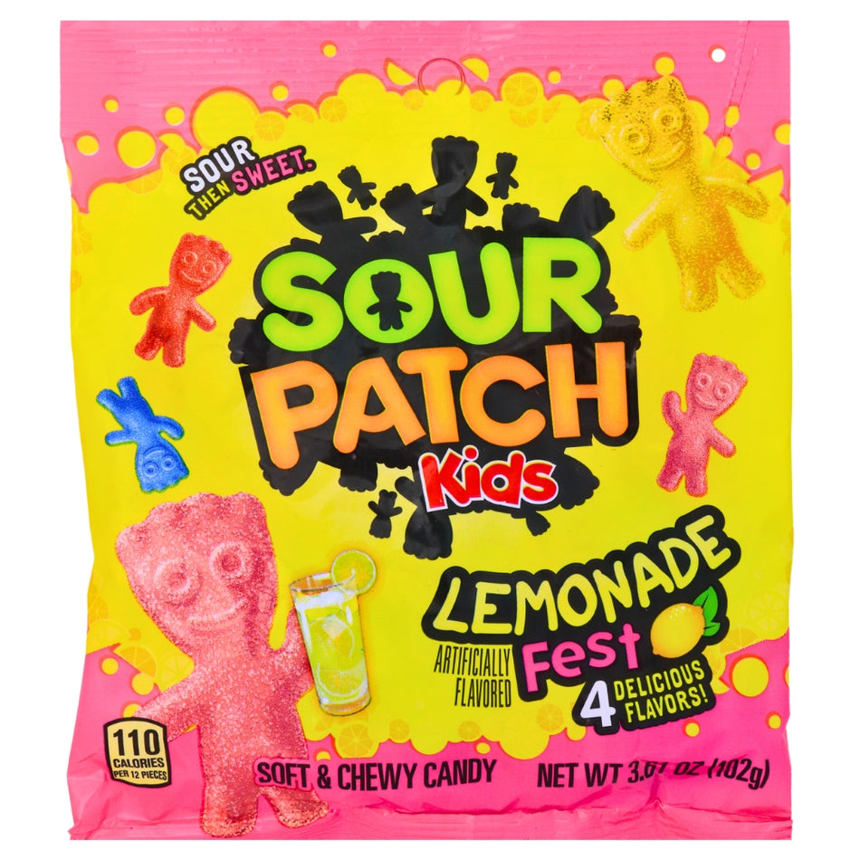 Sour Patch Kids - Lemonade Fest - 3.56oz-Sour patch kids-Sour candy-Sour Patch Kids flavors