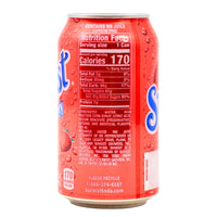 Sunkist Strawberry - 355ml Nutrition Facts Ingredients-Sunkist Strawberry-Strawberry soda-Sunkist soda-Soda pop