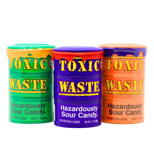Toxic Waste Sour Candy - 1.7-oz. Drum