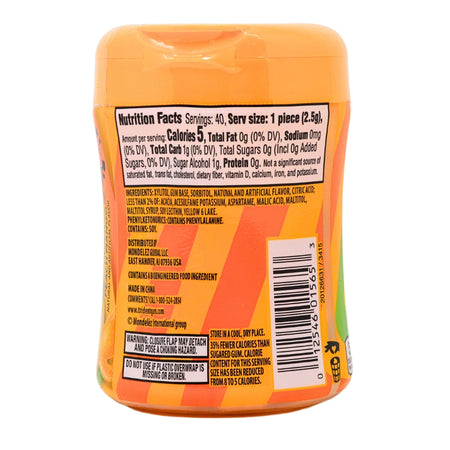 Trident Vibes Sour Patch Kids Peach Mango - 40pcs Nutrition Facts Ingredients-trident vibes-Sour Patch Kids-Sour candy-Sour Patch Kids gum