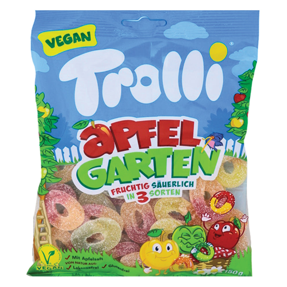 Trolli Apple Garden - 150g (Germany) -Candy Apple - Gummy Rings