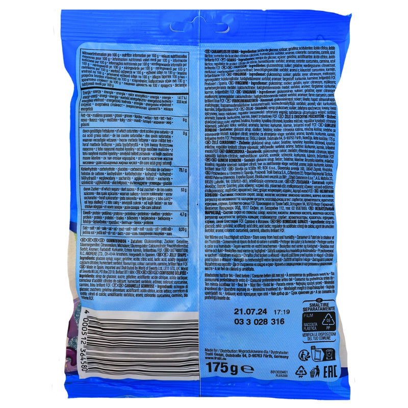 Trolli Tutto Mare - 175g (Italy) Nutrition Facts Ingredients - Gummy Octopus - Sour Candy 