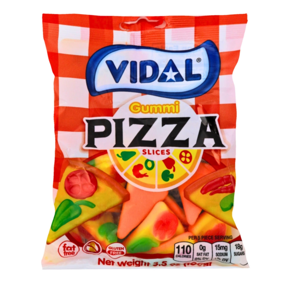 Vidal Pizza Slices - 3.5oz -Gummies - Gummy Pizza